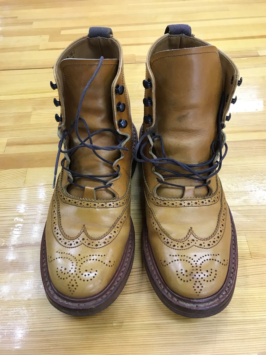 トリッカーズウイングチップブーツセントジェームズ7ハーフフィッティング5