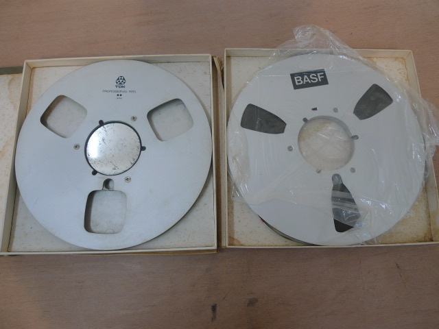 T3387★オープンリールテープ　10号　FUJI FILM/TDK/Scotch/BASF　４本まとめ売り