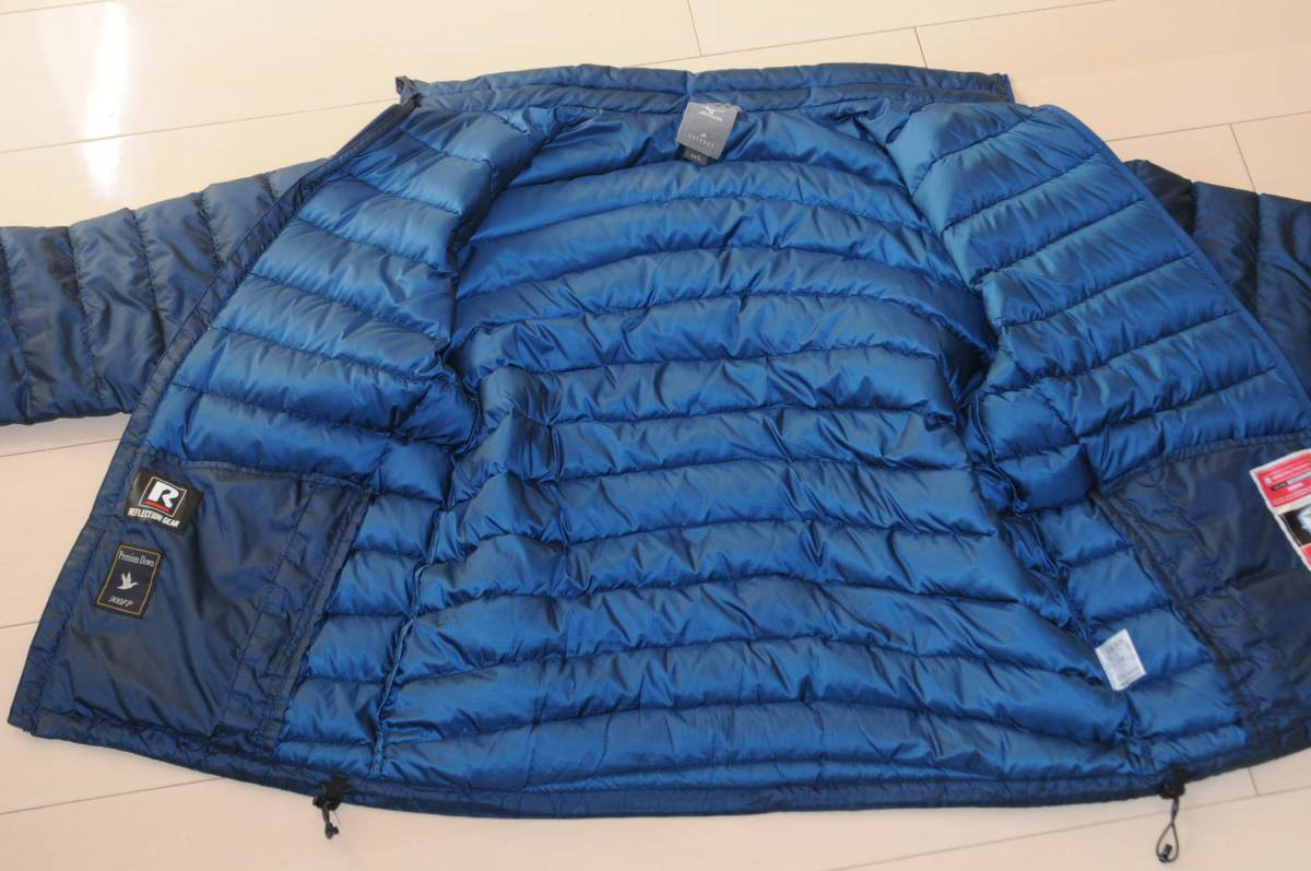 ☆美品☆　MIZUNO　ミズノ 　　ブレスサーモ 　ライトダウン　 ライトブルー　L_3