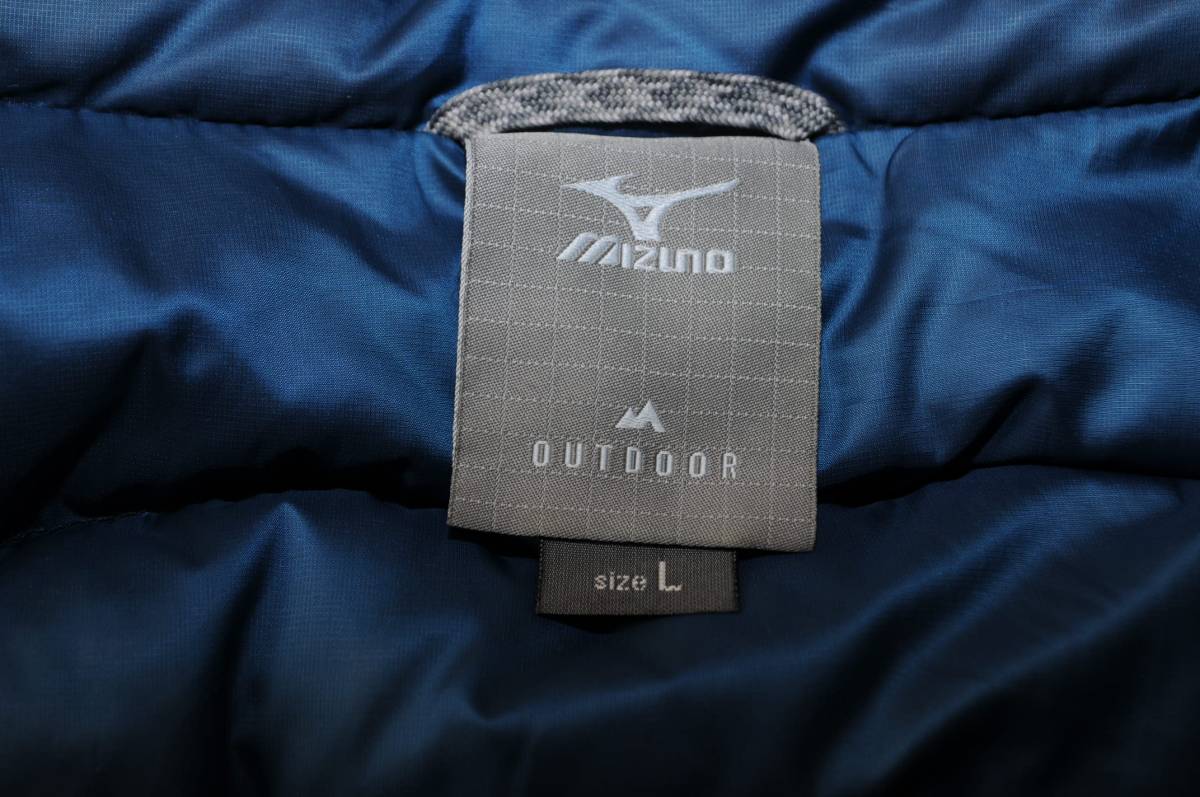 ☆美品☆　MIZUNO　ミズノ 　　ブレスサーモ 　ライトダウン　 ライトブルー　L_6
