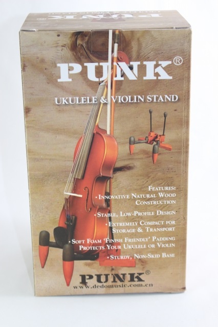 折りたたみ式　バイオリン・ビオラ用スタンド PUNK　ウクレレにも_1