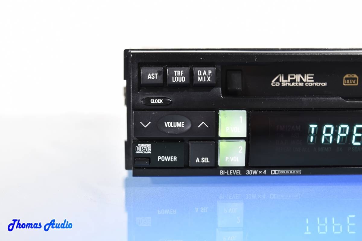 ALPINE 7519J カセットデッキ 30Wx4chアンプ内蔵 旧車 当時物 レトロ