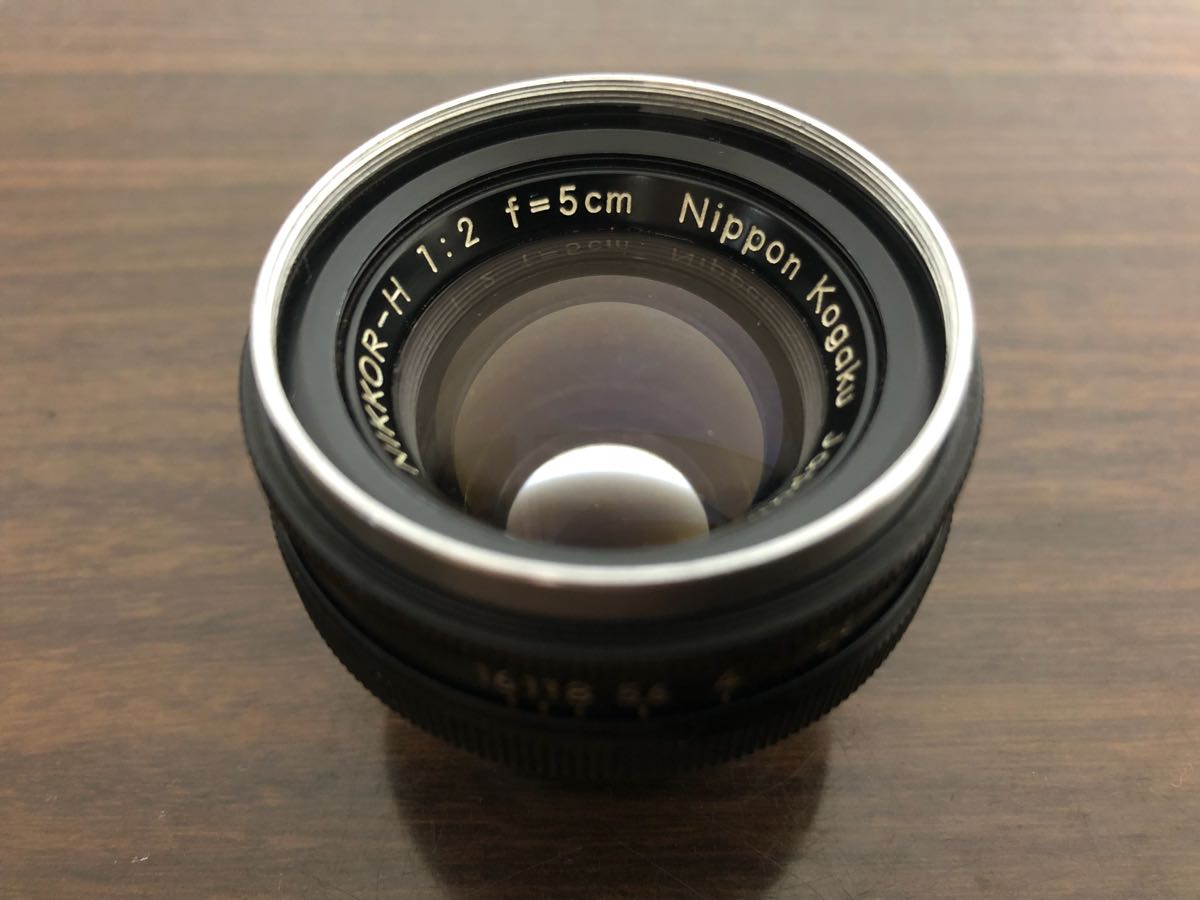 黒鏡筒 Nippon Kogaku Japan NIKKOR-H 5cm F2 Sマウント 日本光学