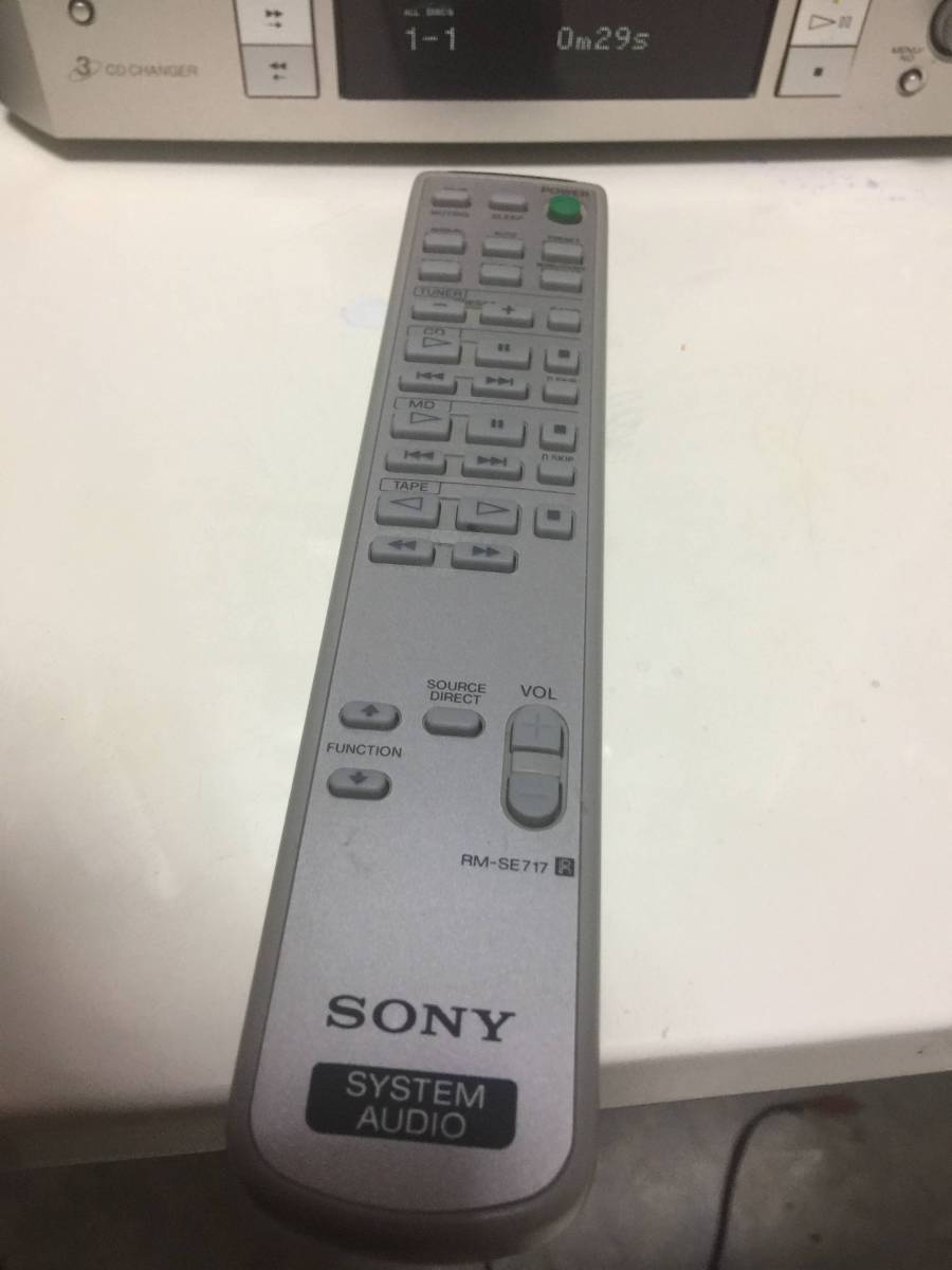 SONY(ソニー)3CD・3MD独立構成ミニコンポ「pixy」DHC-MD717