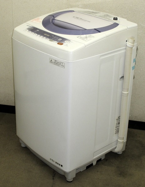 美品】シャープ ES-TX550-A たて型洗濯乾燥機(5.5kg) ブルー系 2016年
