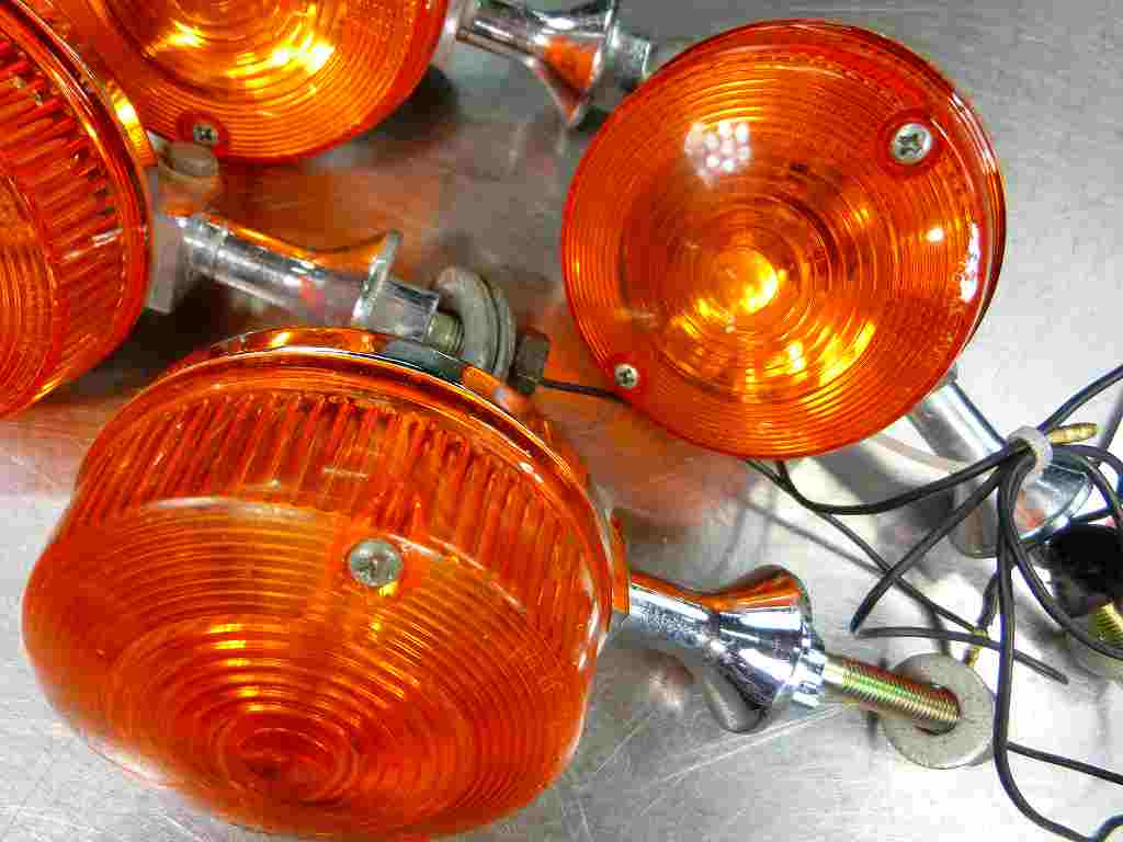 Z1 Z2 KZ900 K&S製Z2タイプウィンカー4個セット、ウインカー、綺麗