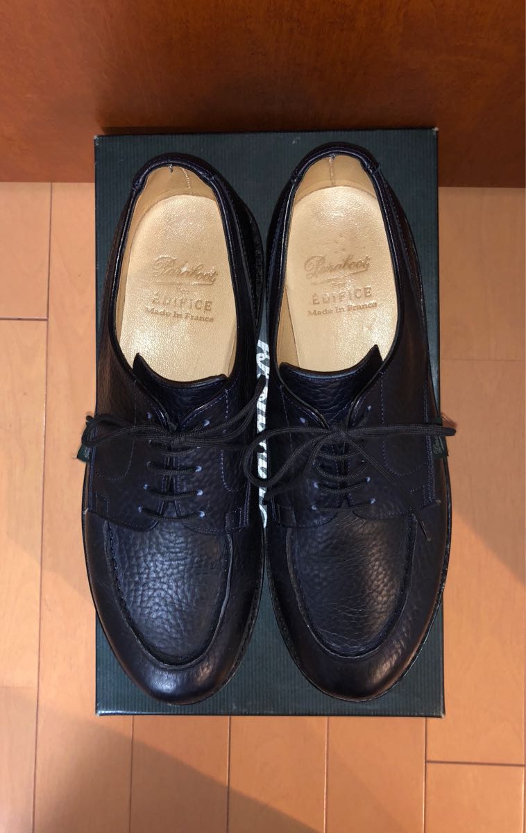極美品!Paraboot⁄シャンボード⁄Chambord⁄希少なブルー⁄7 極 極美品!Paraboot⁄シャンボード⁄Chambord⁄希少なブルー⁄7 極