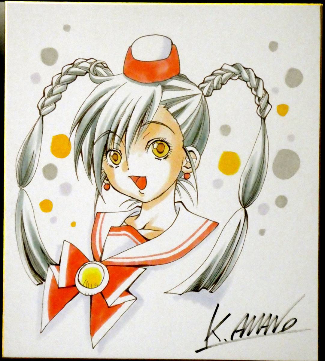 羽音たらく 直筆サイン入り複製原画 おねがいティーチャー 直筆サイン