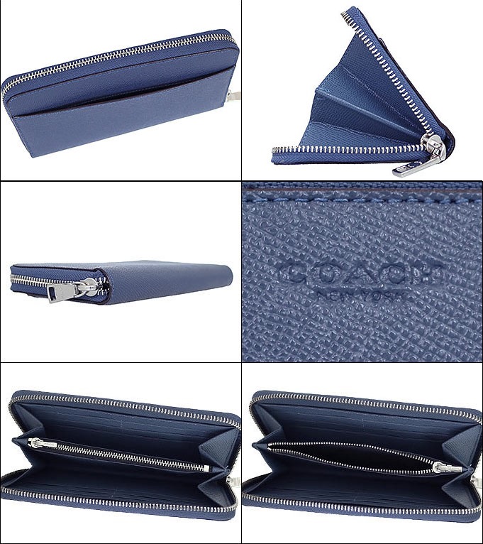 F58107 新品 本物 COACH コーチ メンズ 長財布 100円～ ファスナー式