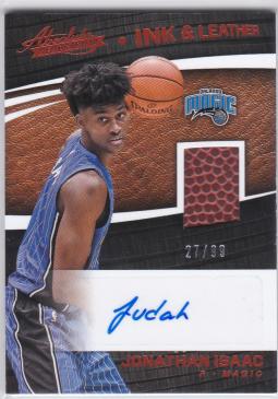 R C318 【Jonathan Isaac】 17-18 Panini Absolute INK & Leather ball auto /99_1