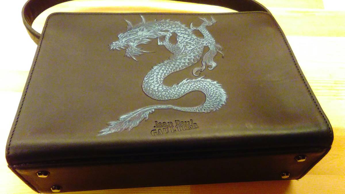 美品☆ジャンポール ゴルチエJean paul GAULTIERブルードラゴン レザー
