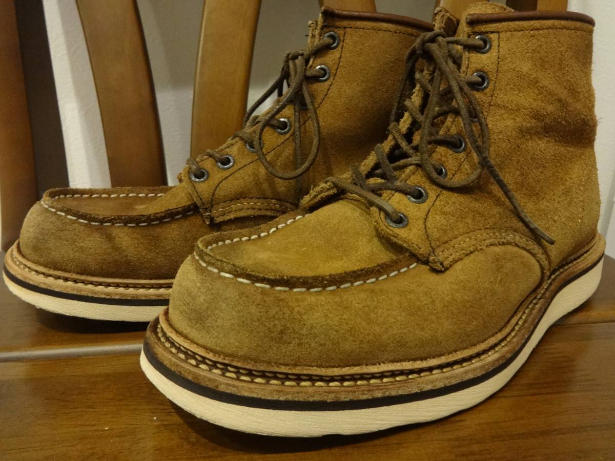 希少 カタログ掲載なし 羽刻印 レッドウィング 1903 US9D JP27 / レガシーモック ステッチド・ストームウェルト ラフアウト モックトゥ