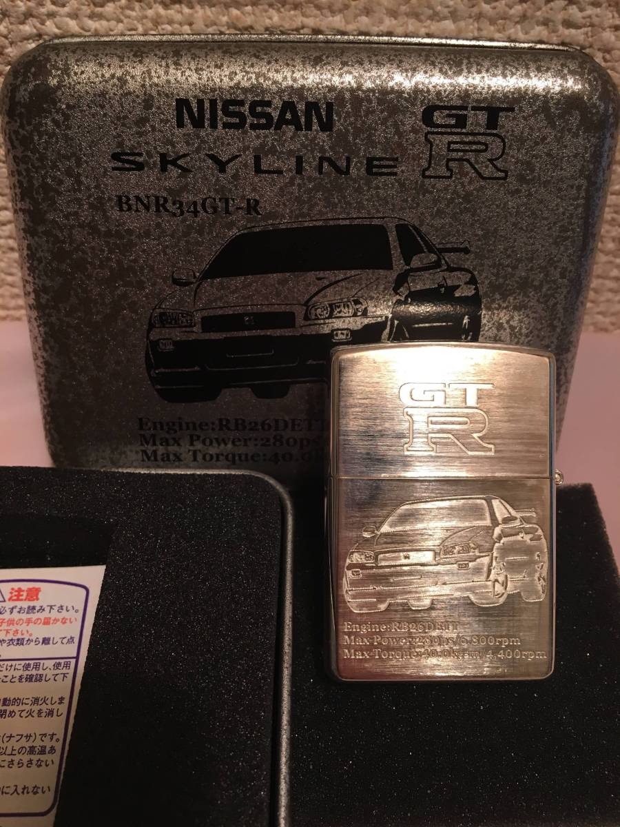 BNR34 R34 スカイライン GTR Zippo 廃盤 限定品_3