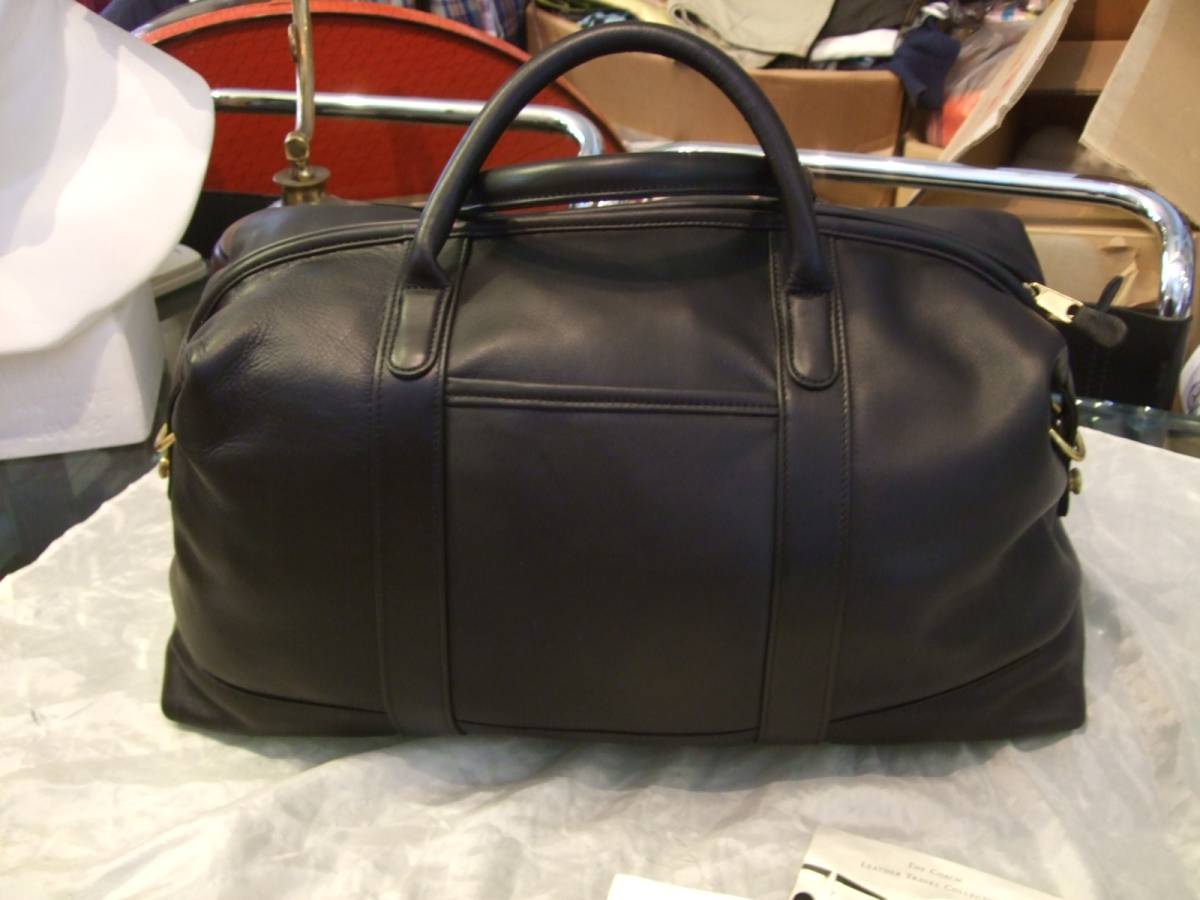 □超美品 COACH コーチ オールレザー2WAYボストンバッグ 黒□ 2way