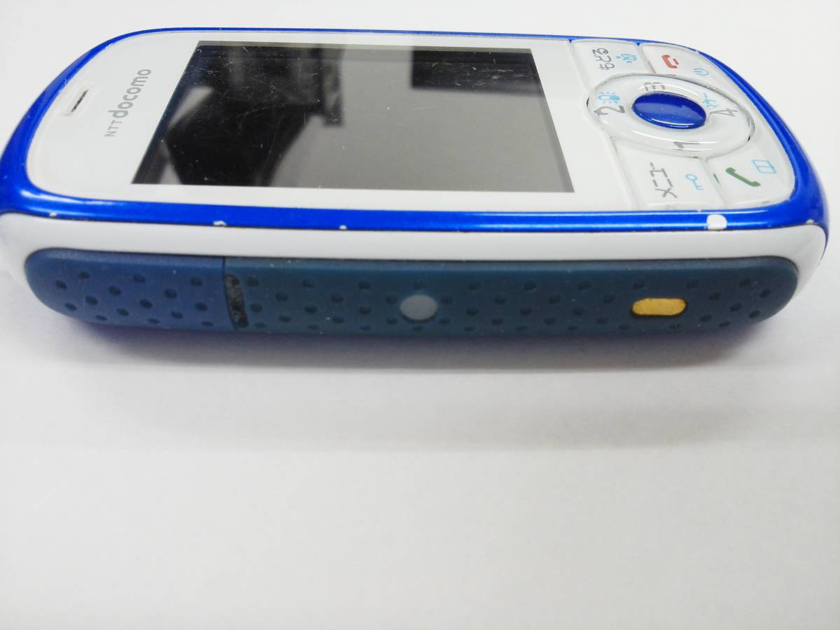 ☆docomo(ドコモ）キッズ携帯・ブルー ALSOK HW-01D 初期化済 利用制限