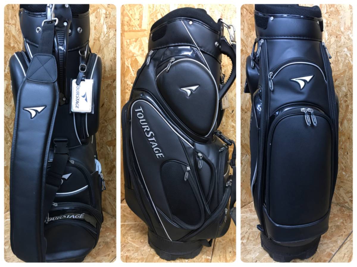 キャディバッグ TOURSTAGE ツアーステージ 7分割 ブラック 黒 