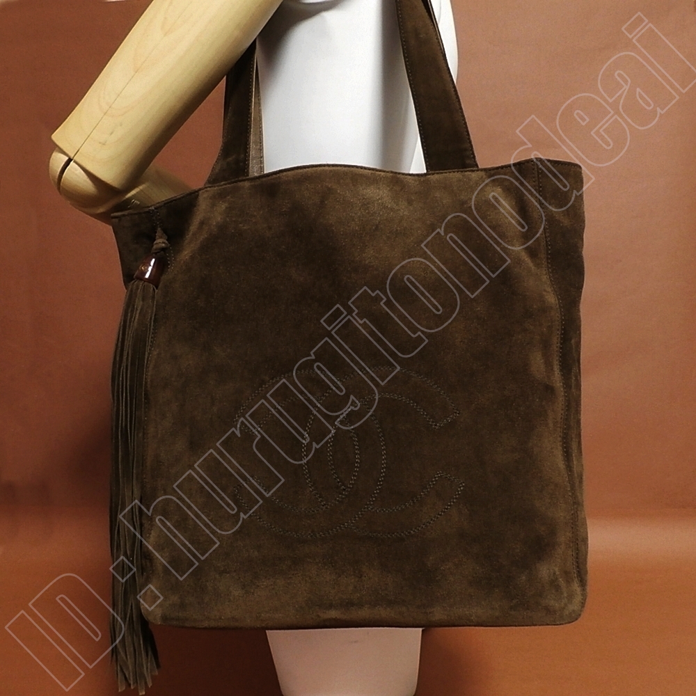 ◇ 正規品 良好 ◇ CHANEL シャネル 本革 スエード ショルダーバッグ 