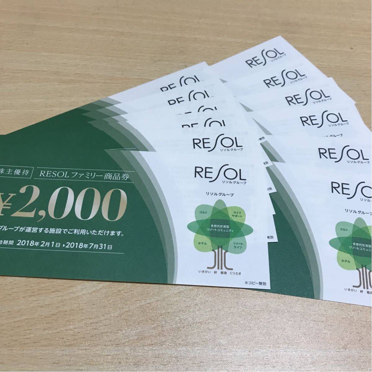 リソル株主優待券24000円送料込②