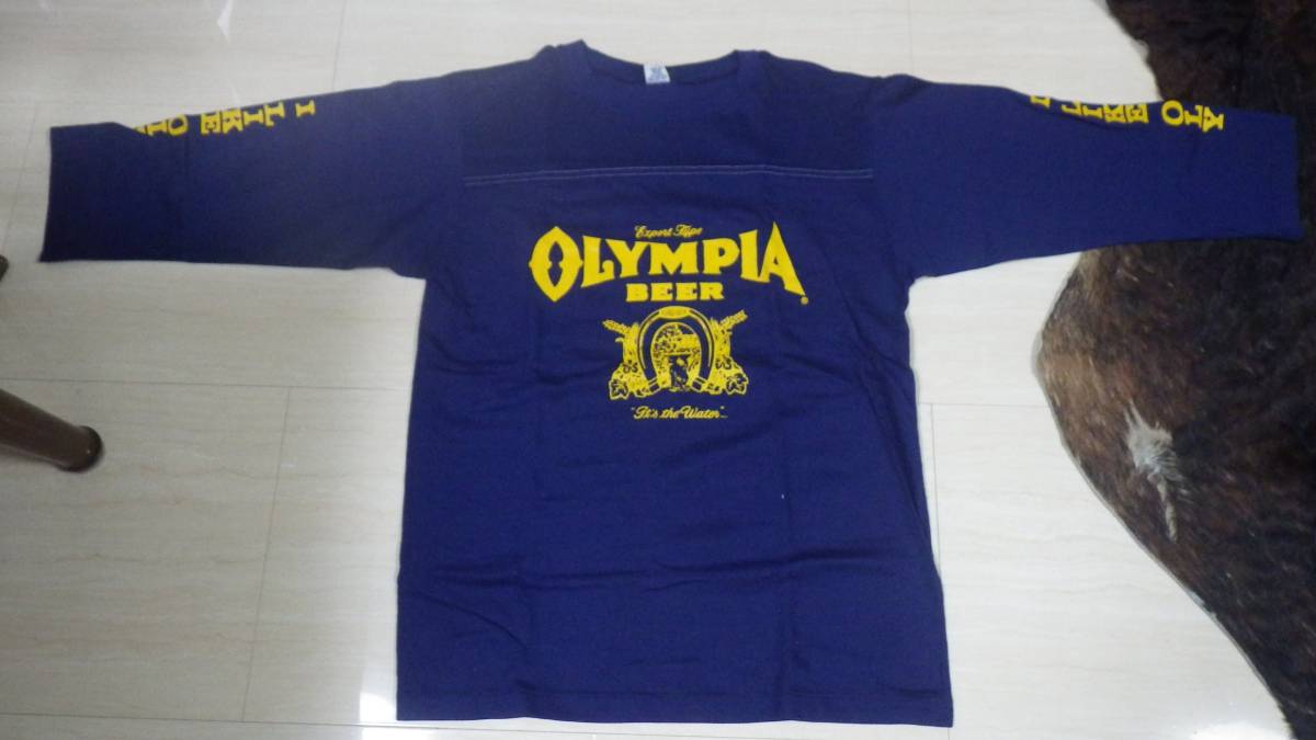 70s 80s artex オリンピアビール 七分袖 フットボールTシャツ M USA製 