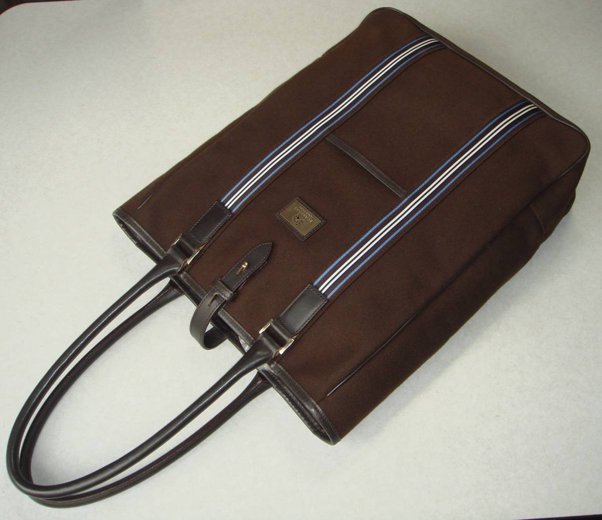 02☆BURBERRY BLACK LABEL・美品・キャンバストートバッグ・ノバライン 