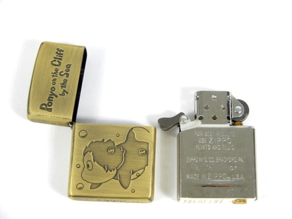 未使用 ZIPPO 崖の上のポニョ Ponyo on the Cliff by the Sea ライター 