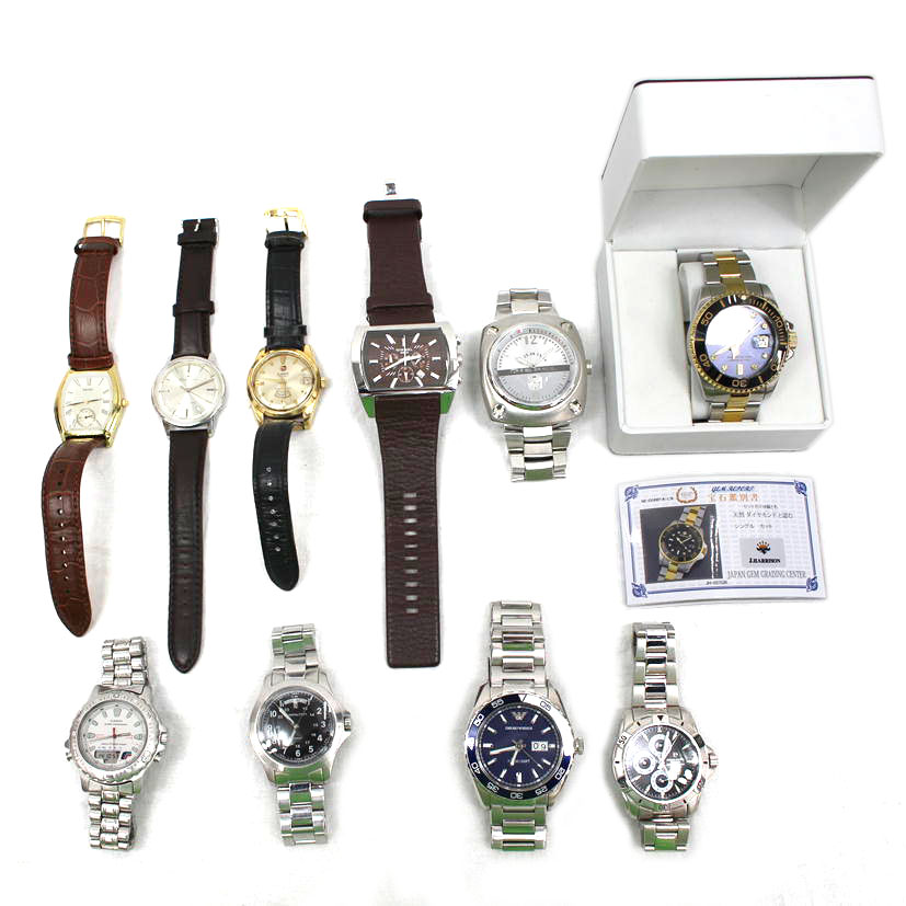 ジャンク品 メンズ時計10点セット RADO 11707/SEIKO 6G28-00A0/HAMILTON/KHAKI H644510/CASIOAD-724他 時計
