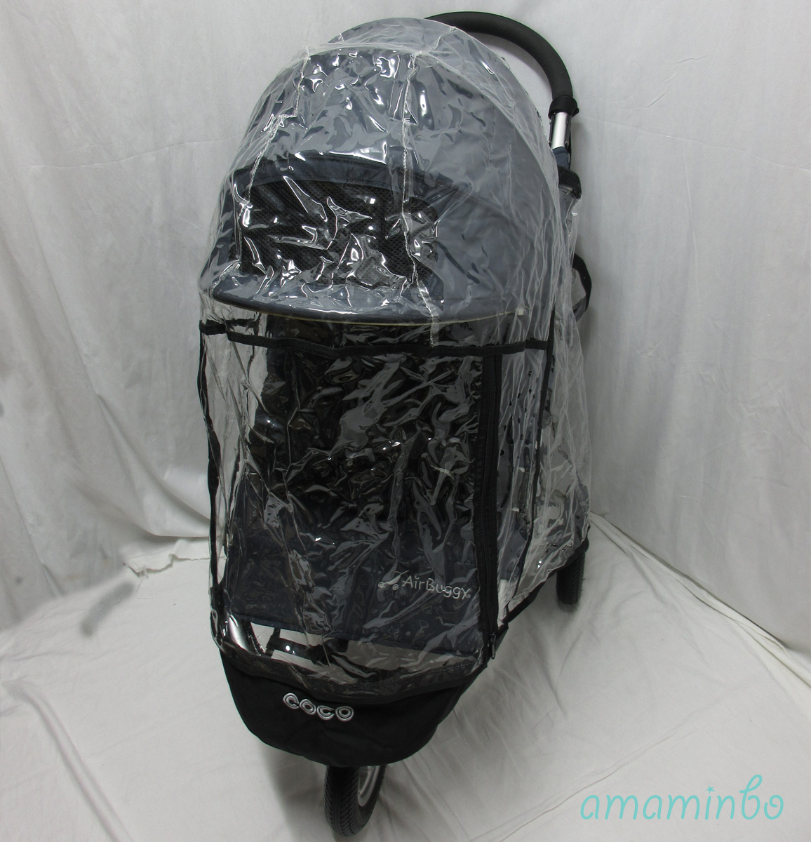 送料無料☆美品☆エアバギー ココ スタンダード AirBuggy ベビーカー インディゴグレー_2