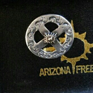 アリゾナ フリーダム ARIZONA FREEDOM K18 太陽神 SV 裏彫り W唐草