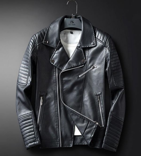 メンズジャケット 秋冬 高級レザーPUジャケット ブルゾンMから3XL