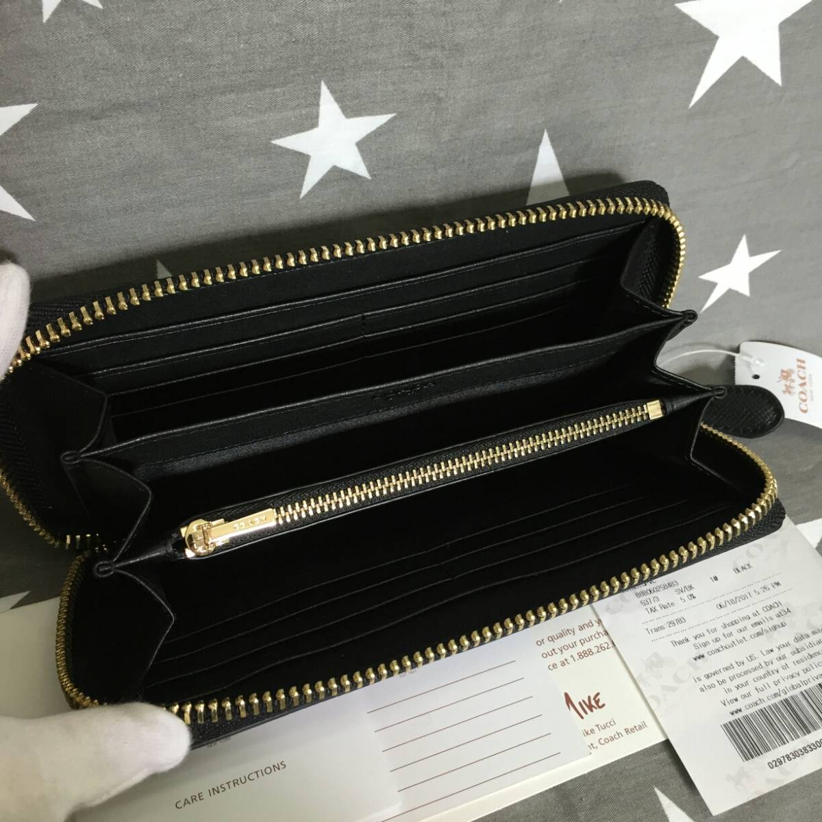 COACH 長財布 コーチ正規品 F52340 ゼブラ柄 女性用財布 正規 