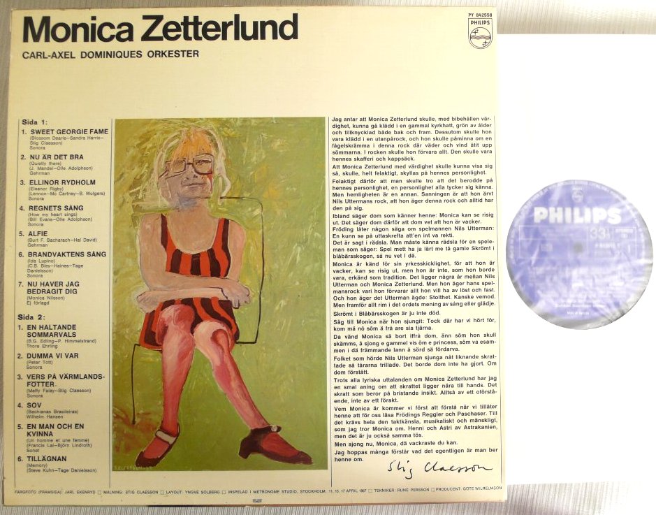 ★SWEDEN原盤! MONICA ZETTERLUND★CARL-AXEL DOMINIQUES ORKESTER SWEDEN ORIG LP