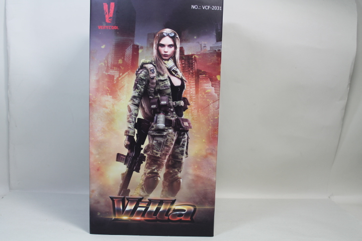 ベリークール VeryCool フィギュアブラックMC迷彩女性兵士ヴィッラ