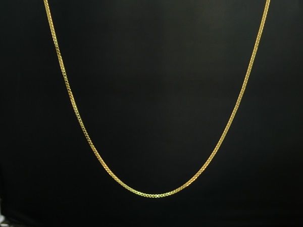 50％OFF！【50cm】 ベネチアンチェーン ネックレス 18K GP　Bb1
