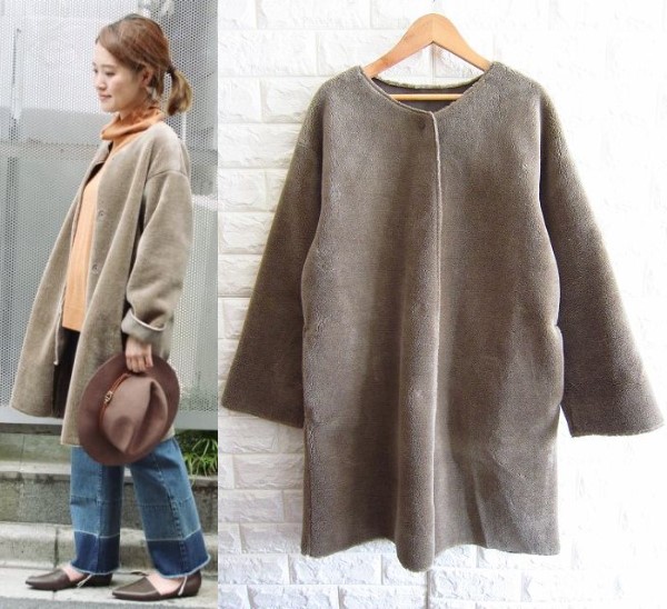 16AW ジャーナルスタンダード レリューム☆フェイク ムートン ノー 