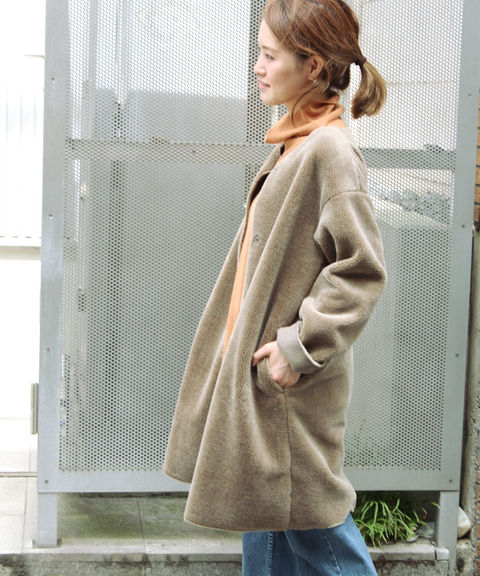 16AW ジャーナルスタンダード レリューム☆フェイク ムートン ノー 
