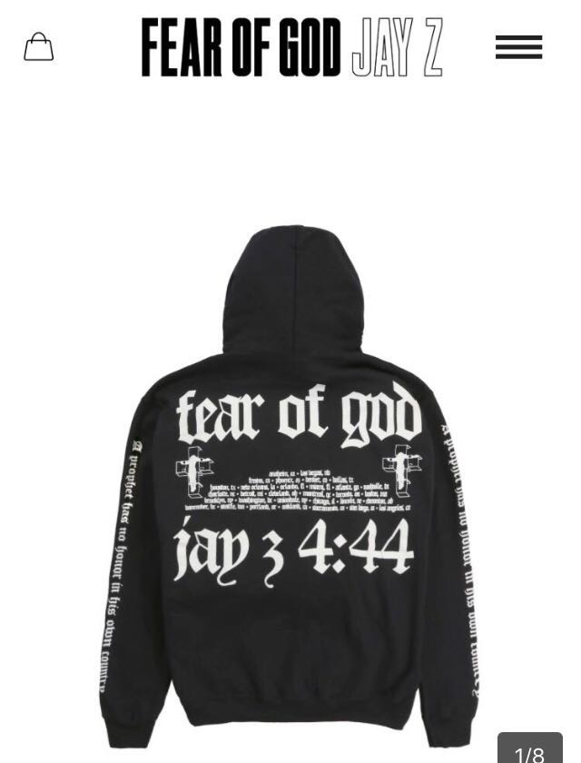 FEAR OF GOD JAY-Z 4:44 TOUR Hoodie パーカー L Jerry Rolenzo FEAR 