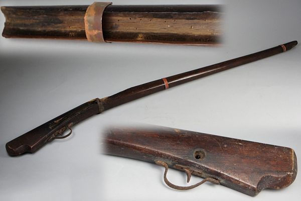 桜 古い火縄銃床 種子島銃銃床 薩摩武具鹿児島 火縄銃 古式銃 売買されたオークション情報 Yahooの商品情報をアーカイブ公開 オークファン Aucfan Com