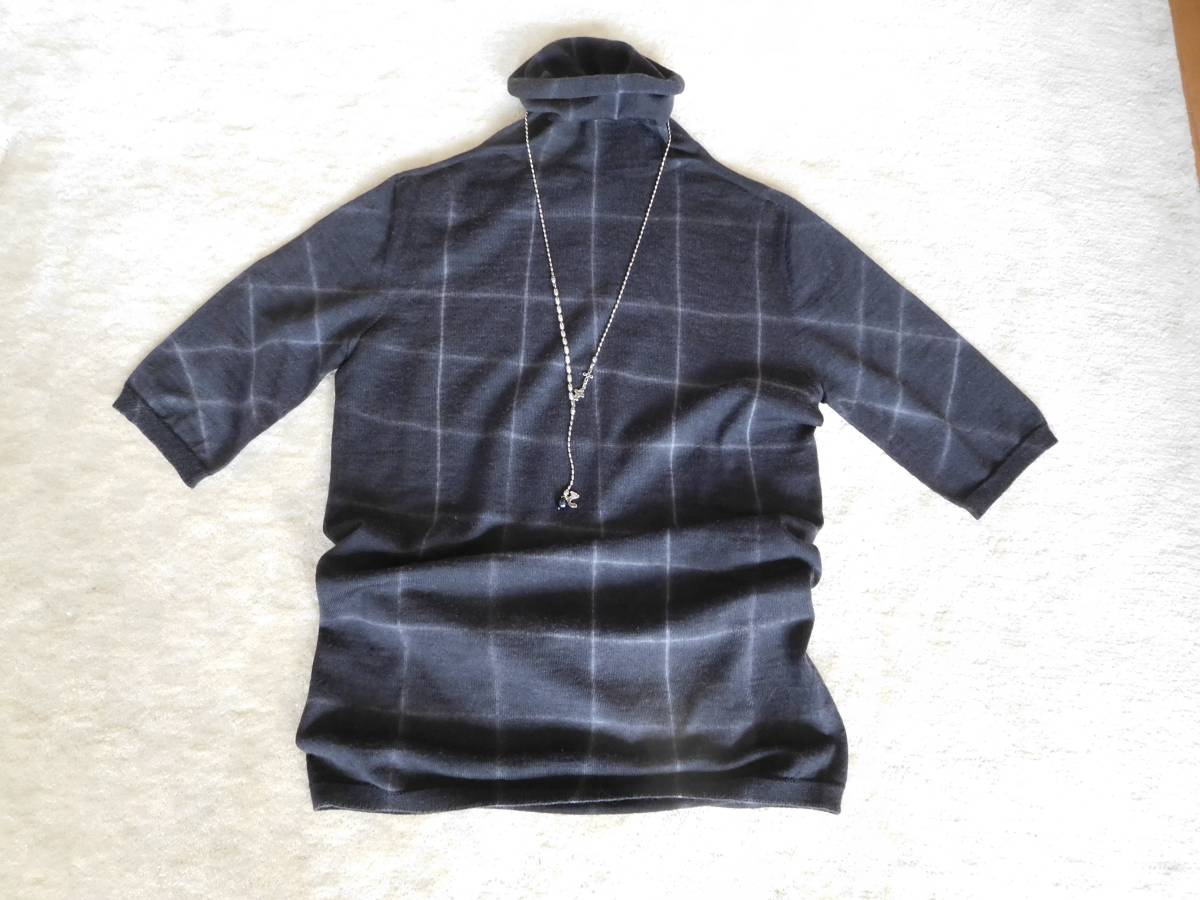 限定SALE，人気SALE チヴィディーニ 格子柄五分袖ニット(セーター)｜売買されたオークション情報、yahooの商品情報をアーカイブ公開 - オークファン 女性用