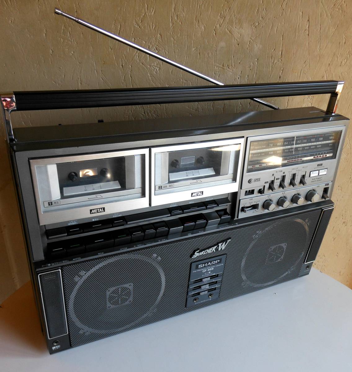 GF-888 SHARP ダブルラジカセ シャープ SEARCHER-W 昭和レトロ