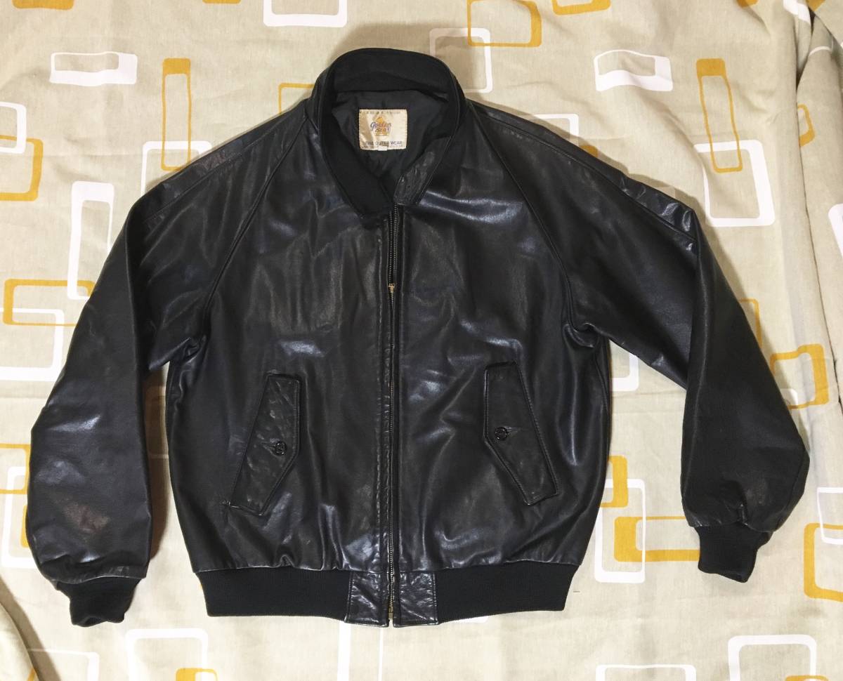 正規品，大得価 GOLDEN BEAR レザージャケット スイングトップ G-9 ゴールデンベア 44 / スタジャン レザーブルゾン ドリズラー バラクーダ ビンテージ(Lサイズ)｜売買されたオークション情報、yahooの商品情報を Lサイズ