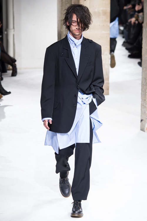 ヨウジヤマモト2017AW ウールギャバジンファスナー切替ジャケット