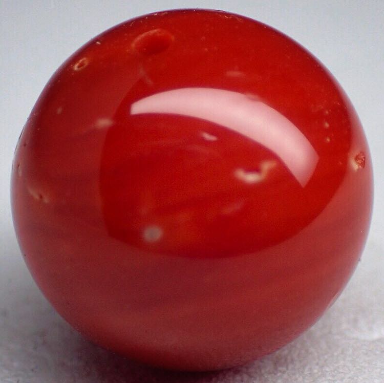 サンゴ　ルース 天然血赤本珊瑚 11.794ct＊11.94mm coral サンゴ 丸玉 宝石 裸石