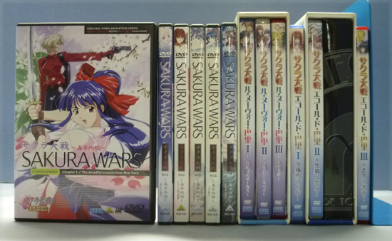 サクラ大戦◆ル・ヌーヴォー・巴里 全3巻+エコール・ド・巴里 全3巻+轟華絢爛 全6巻◆DVD