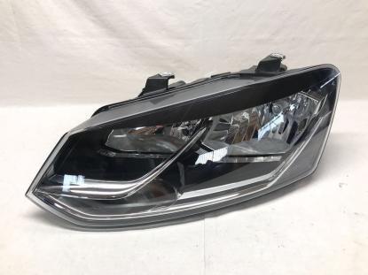 ワーゲン ポロ 6R 純正 左 ヘッドライト ハロゲン (n086576) 即決 VW ポロ