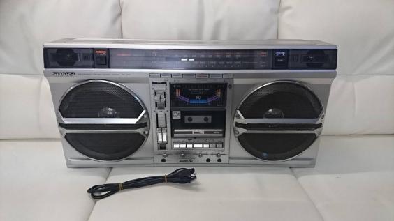 昭和レトロ】SHARP 大型ラジカセ GF-535