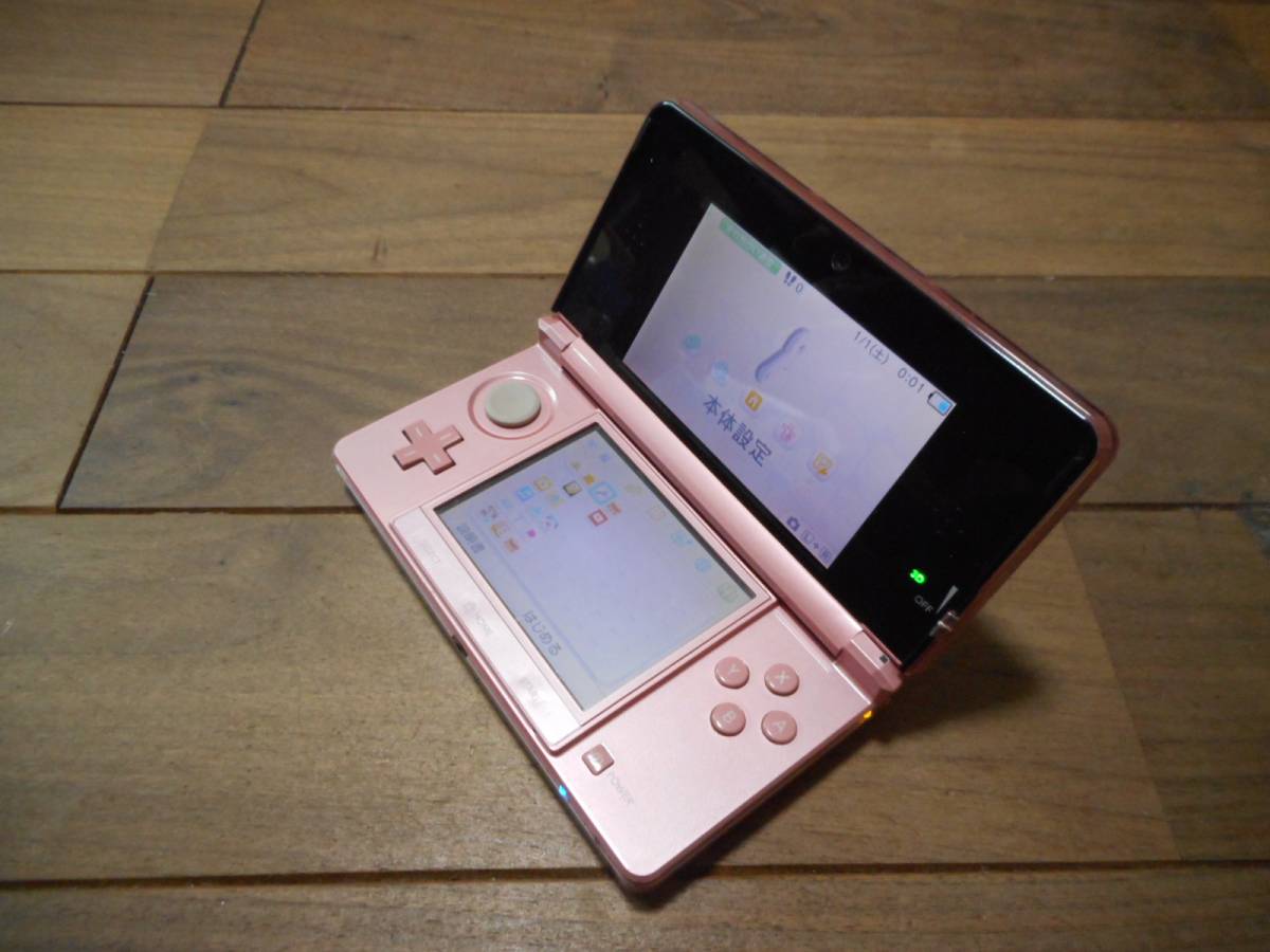 安い，低価 ⑭ 完動品液晶綺麗 3DS本体ミスティピンクVer8.1.0-12J(ニンテンドー3DS本体)｜売買されたオークション情報、yahooの商品情報をアーカイブ公開 - オークファン ニンテンドー3DS本体