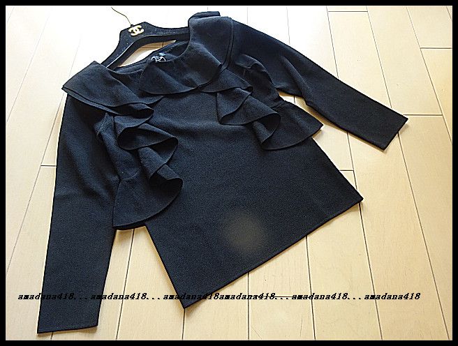 TOBECHIC☆フリルニット黒