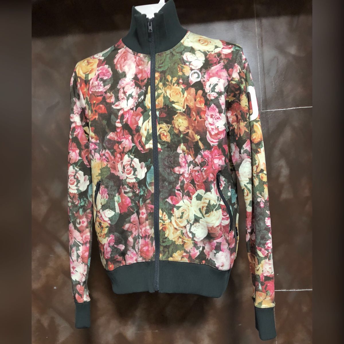 ヒステリックグラマー 花柄 レーヨン モダール ストレッチブルゾン M 