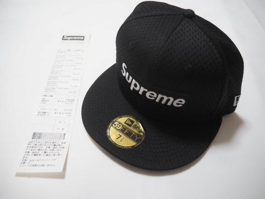代官山購入 18ss Supreme Mesh Box Logo New Era Black 7 1/4 ニューエラ キャップ シュプリーム 新品未使用