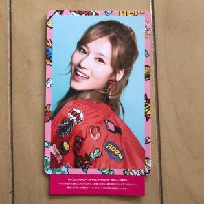 TWICE サナ ハイタッチ券 fanfare トレカ シリアルナンバー twice